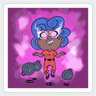 Lastrex Labs: Chibi Zoe Powering Up Sticker